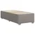 Produktbild 8 för Ramsäng med madrass taupe 90x190 cm tyg