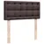 Produktbild 7 för Ramsäng med madrass mörkbrun 90x190 cm tyg