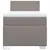 Produktbild 6 för Ramsäng med madrass taupe 90x200 cm tyg