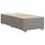 Produktbild 8 för Ramsäng med madrass taupe 90x200 cm tyg