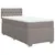 Produktbild 3 för Ramsäng med madrass taupe 90x200 cm tyg