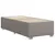 Produktbild 8 för Ramsäng med madrass taupe 100x200 cm tyg