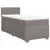 Produktbild 3 för Ramsäng med madrass taupe 100x200 cm tyg