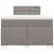 Produktbild 6 för Ramsäng med madrass taupe 120x190 cm tyg