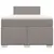 Produktbild 6 för Ramsäng med madrass taupe 120x200 cm tyg