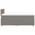 Produktbild 11 för Ramsäng med madrass taupe 120x200 cm tyg