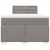 Produktbild 6 för Ramsäng med madrass taupe 120x200 cm tyg