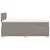 Produktbild 11 för Ramsäng med madrass taupe 120x200 cm tyg