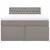 Produktbild 6 för Ramsäng med madrass taupe 140x200 cm tyg
