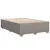 Produktbild 8 för Ramsäng med madrass taupe 160x200 cm tyg