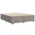 Produktbild 8 för Ramsäng med madrass taupe 180x200 cm tyg