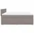 Produktbild 11 för Ramsäng med madrass taupe 180x200 cm tyg