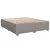 Produktbild 8 för Ramsäng med madrass taupe 180x200 cm tyg