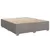 Produktbild 8 för Ramsäng med madrass taupe 180x200 cm tyg
