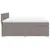 Produktbild 11 för Ramsäng med madrass taupe 200x200 cm tyg