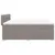 Produktbild 11 för Ramsäng med madrass taupe 200x200 cm tyg