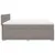 Produktbild 11 för Ramsäng med madrass taupe 200x200 cm tyg