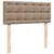 Produktbild 7 för Ramsäng med bäddmadrass cappuccino 90x190 cm konstläder
