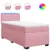 Produktbild 2 för Ramsäng med madrass rosa 80x200 cm sammet