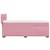 Produktbild 7 för Ramsäng med madrass rosa 80x200 cm sammet