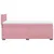 Produktbild 7 för Ramsäng med madrass rosa 90x190 cm sammet