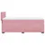 Produktbild 7 för Ramsäng med madrass rosa 90x190 cm sammet