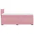 Produktbild 7 för Ramsäng med madrass rosa 90x200 cm sammet