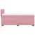 Produktbild 7 för Ramsäng med madrass rosa 90x200 cm sammet