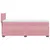 Produktbild 7 för Ramsäng med madrass rosa 100x200 cm sammet