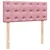 Produktbild 10 för Ramsäng med madrass rosa 120x190 cm sammet