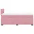 Produktbild 11 för Ramsäng med madrass rosa 120x190 cm sammet