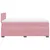 Produktbild 11 för Ramsäng med madrass rosa 120x200 cm sammet