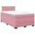 Produktbild 3 för Ramsäng med madrass rosa 120x200 cm sammet