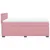 Produktbild 11 för Ramsäng med madrass rosa 140x190 cm sammet