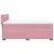 Produktbild 7 för Ramsäng med madrass rosa 140x190 cm sammet