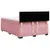 Produktbild 8 för Ramsäng med madrass rosa 140x190 cm sammet