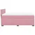 Produktbild 7 för Ramsäng med madrass rosa 140x200 cm sammet