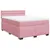 Produktbild 3 för Ramsäng med madrass rosa 140x200 cm sammet