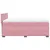 Produktbild 7 för Ramsäng med madrass rosa 140x200 cm sammet