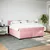 Produktbild 5 för Ramsäng med madrass rosa 180x200 cm sammet