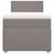 Produktbild 6 för Ramsäng med madrass taupe 80x200 cm tyg