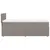 Produktbild 7 för Ramsäng med madrass taupe 80x200 cm tyg