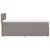 Produktbild 7 för Ramsäng med madrass taupe 90x190 cm tyg