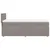 Produktbild 7 för Ramsäng med madrass taupe 90x190 cm tyg