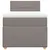 Produktbild 6 för Ramsäng med madrass taupe 90x200 cm tyg
