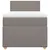 Produktbild 6 för Ramsäng med madrass taupe 100x200 cm tyg