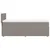 Produktbild 7 för Ramsäng med madrass taupe 100x200 cm tyg