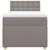 Produktbild 6 för Ramsäng med madrass taupe 100x200 cm tyg
