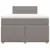 Produktbild 6 för Ramsäng med madrass taupe 120x190 cm tyg