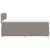 Produktbild 7 för Ramsäng med madrass taupe 120x190 cm tyg